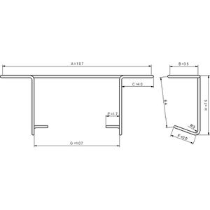 Produktbild für Prospekthalter Fluhr KK40, drehbar, silber