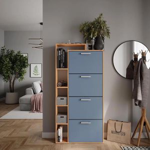 Produktbild für Schuhschrank Vicco Orlando, eiche / blau