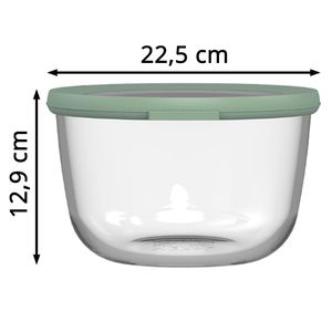 Produktbild für Frischhaltedose Mepal Cirqula rund, aus Glas