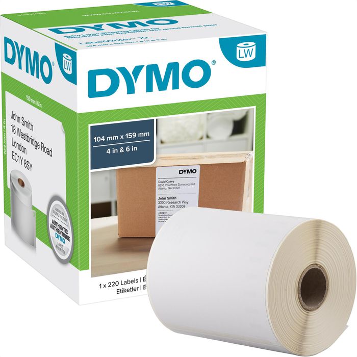 Étiquettes D'Expédition Molabel - 2 Rouleaux 104x159mm | Compatibles Dymo LabelWriter