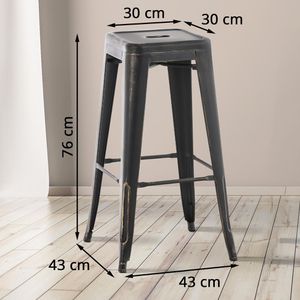 Produktbild für Barhocker CLP Joshua, 10482167