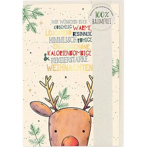 Produktbild für Weihnachtskarte Böttcher-AG Rentier