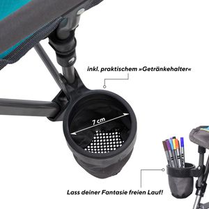 Produktbild für Campingstuhl Uquip KIRBY, 244006, blau, bis 60 kg