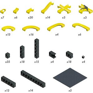Produktbild für Murmelbahn HUBELINO 440280 pi Kugelbahn Starter Set
