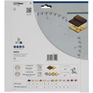 Produktbild für Kreissägeblatt Bosch PRO Wood &amp; Multi Material, 2er Set
