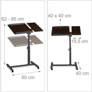 Produktbild für Stehpult Relaxdays 1002039646, aus Holz / Metall