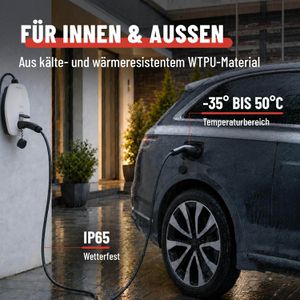 Produktbild für Elektroauto-Ladekabel Absina Mode 3, IP65, 5 m