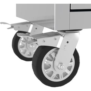 Produktbild für Werkbank Güde GW 10 INOX, silber, mit Rollen
