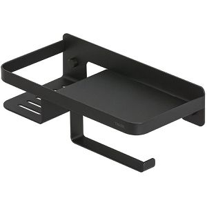 Produktbild für Toilettenpapierhalter Tiger Caddy 1401430746, schwarz