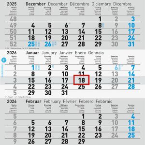Produktbild für 4-Monatskalender Glocken 5070242006, mit Ferienübersicht
