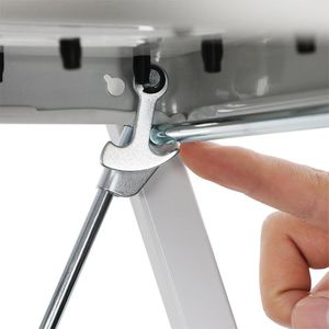 Produktbild für Klapptritt Songmics GSL12WT, weiß, aus Stahl