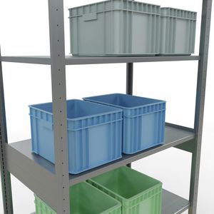 Produktbild für Schwerlastregal Schulte 12761, 6 Metallböden