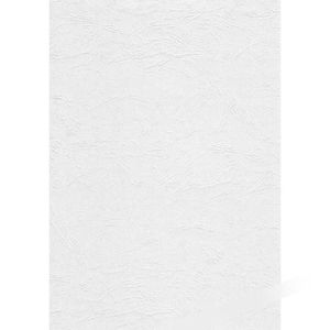 Fellowes 53701 Deckblätter A4 Lederkarton weiß , 100 Stück