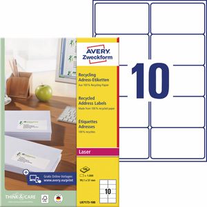 Produktbild für Adressetiketten Zweckform LR7173-100 Recycling
