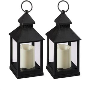 Laterne Relaxdays 10025432, schwarz, outdoor