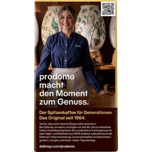 Produktbild für Kaffee Dallmayr Prodomo, entkoffeiniert