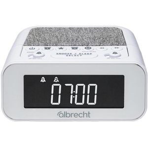 Radiowecker Albrecht DR 451, weiß