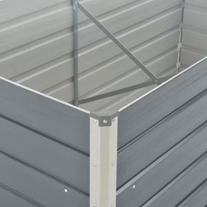 Produktbild für Hochbeet vidaXL 42404, aus verzinktem Stahl