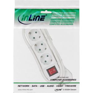 Produktbild für Steckdosenleiste InLine 16431t, mit 1,5m Kabel