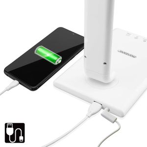 Produktbild für Schreibtischlampe Monzana Cataleya, weiß, LED, dimmbar