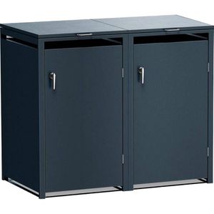 Mülltonnenbox Metzler MMB-1-2X-AN, Metall