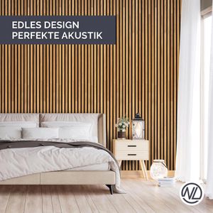 Produktbild für Akustikpaneel NL-Panels geölte Eiche Massivholz
