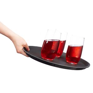 Produktbild für Serviertablett Relaxdays 10027282, rund, Ø 35cm