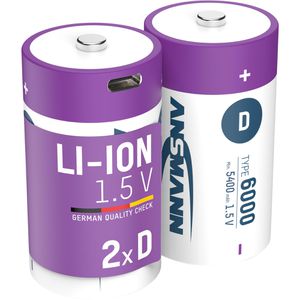 Akku Ansmann 1314-0005, 1,5 V, 5400 mAh