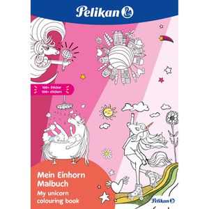 Malbuch Pelikan 101530 Einhorn, mit Stickern