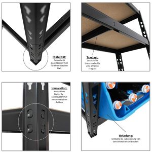 Produktbild für Getränkekistenregal PROREGAL Bodensee, für 6 Kisten