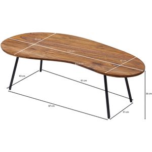 Produktbild für Couchtisch Wohnling WL5.617, aus Massivholz, sheesham