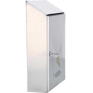 Produktbild für Briefkasten Rottner T02939, Pisa, silber, aus Stahl
