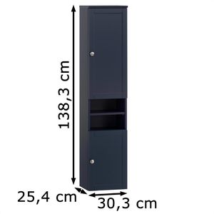 Produktbild für Bad-Hängeschrank Schildmeyer Jesper 155398, nachtblau