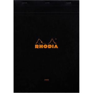 Produktbild für Notizblock Rhodia 186009C, schwarz, A4