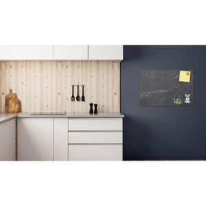 Produktbild für Magnettafel ALLboards MetalBoards Schwarzer Marmor