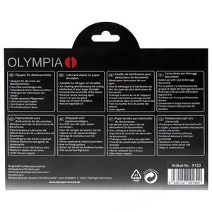 Produktbild für Aktenvernichteröl Olympia Blätter A5