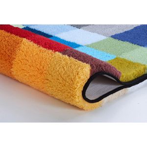 Produktbild für Badematte Kleine-Wolke Badteppich Cubetto multicolor