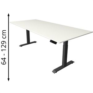 Produktbild für Schreibtisch Kerkmann Move 4, weiß / anthrazit