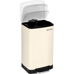 Produktbild für Mülleimer Songmics LTB001A01, elfenbeinfarben