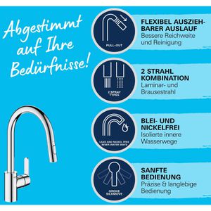 Produktbild für Küchenarmatur GROHE Get 31484001, chrom
