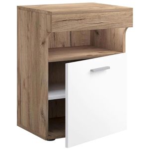 Nachttisch VCM Slepal M, honig eiche / weiß