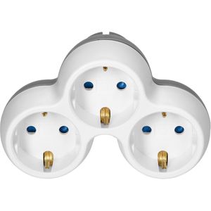 Produktbild für Steckdosenadapter Orno AE-13239(GS), weiß-grau
