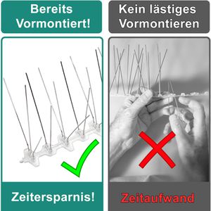 Produktbild für Vogelabwehr PRIOstahl Taubenspikes, 5 Meter