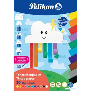 Produktbild für Tonpapier Pelikan 101585 Rainbow, 23 x 33cm