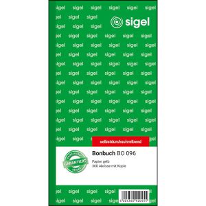 Produktbild für Bonbuch Sigel BO096, nummeriert, selbstdurchschreibend