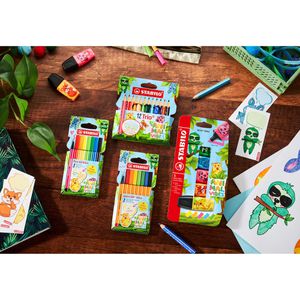 Produktbild für Fineliner Stabilo Point 88 Mini Animal Vibes, farbig sortiert
