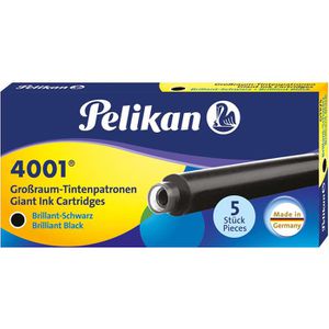 Füllerpatronen Pelikan 4001 GTP5, brillant-schwarz