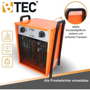 Produktbild für Heizlüfter BTEC 120863, mit 3 Stufen bis 9000 Watt