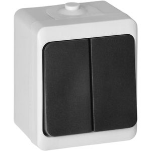 Lichtschalter Orno Aquatic Mini, schwarz, weiß