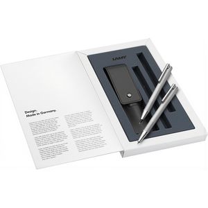 Produktbild für Schreibset Lamy logo 106/206, Edelstahl gebürstet, 2-teilig